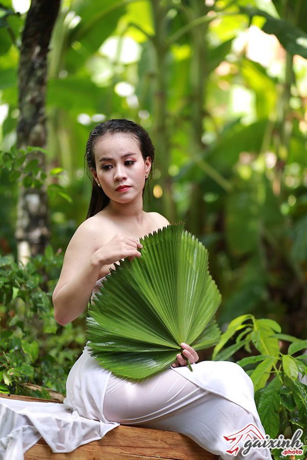 Ao Dai Uot Mua ảnh áo dài ướt mưa