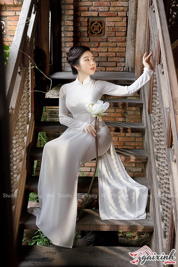 Áo Dài Trắng Mỏng Tang áo dài flickr mỏng