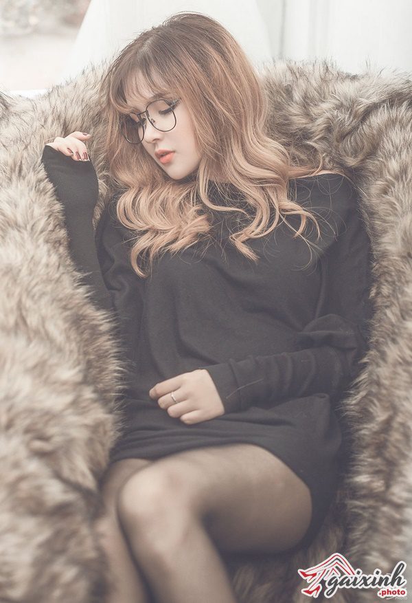 Ảnh Gái Xinh Đeo Mắt Kính gái xinh đeo kính