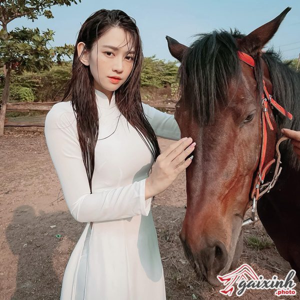 Áo Dài Bó Sát tiktoker le bong 11